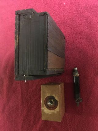 WW2 German Relic Schü - mine 42 Box With Fake Wax paperWood Display Block 7
