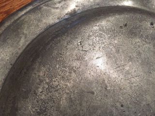 Antique 18th Century Pewter Plate Dish 5