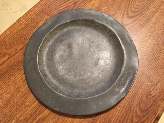 Antique 18th Century Pewter Plate Dish 6