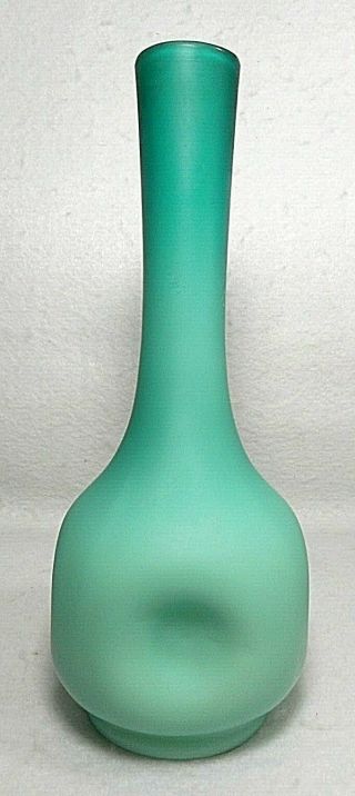 Antique Mt.  Washington Thomas Webb Teal Overlay Bottle Blown Glass Vase