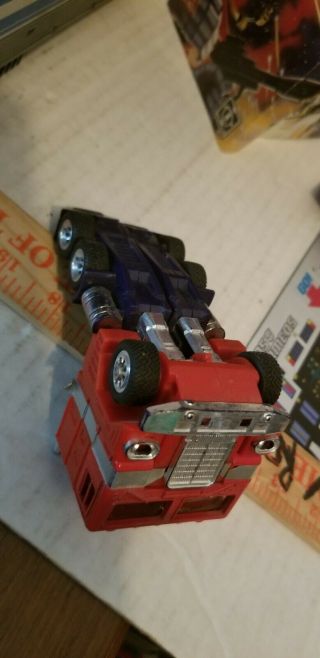 1984 VINTAGE G1 TRANSFORMERS AUTOBOT OPTIMUS PRIME AUTHENTIC Parts Decals BOX, 10