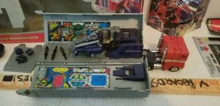 1984 VINTAGE G1 TRANSFORMERS AUTOBOT OPTIMUS PRIME AUTHENTIC Parts Decals BOX, 12