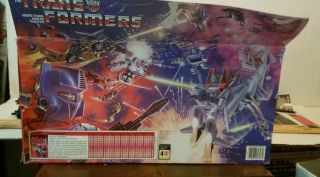 1984 VINTAGE G1 TRANSFORMERS AUTOBOT OPTIMUS PRIME AUTHENTIC Parts Decals BOX, 7