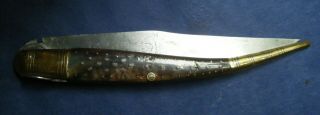 Antique Big Spanish Navaja,  Unmarked,  No Knife,  Sword,  Dagger