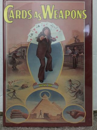 Cards As Weapons By Ricky Jay - Vintage Magic Book