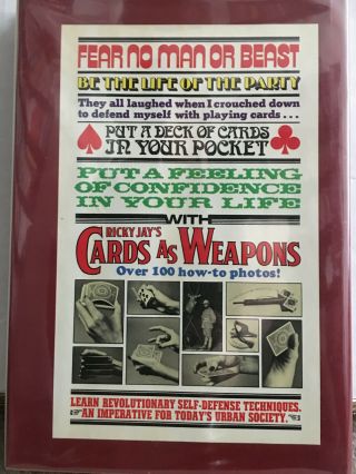 Cards As Weapons by Ricky Jay - vintage magic book 2