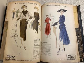 Rare Vintage VOGUE Counter Sewing Pattern Book July 1949 5
