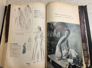 Rare Vintage VOGUE Counter Sewing Pattern Book July 1949 6