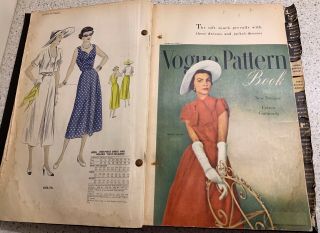 Rare Vintage VOGUE Counter Sewing Pattern Book July 1949 8