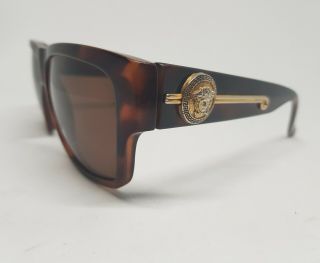 Gianni Versace 372 Dm Col 852 Bk Vintage Sonnennrille Havanna Blonde Sunglasses
