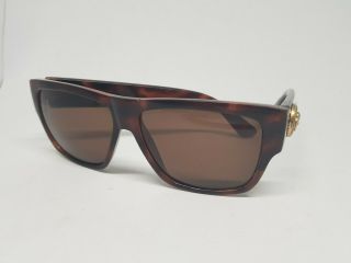 GIANNI VERSACE 372 DM COL 852 BK Vintage Sonnennrille Havanna Blonde Sunglasses 9