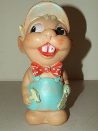 Vintage 1956 " Busy Beaver " Rubber Squeeze Toy - Dreamland Creations Inc.  Usa