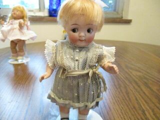 About 7 " Antique German? Porcelain Adorable Googly Doll