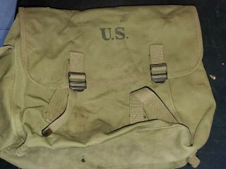 WW2 US Army Air Force M1936 Musette Bag w Strap by Atlantic Products in 1941 4