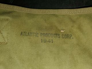 WW2 US Army Air Force M1936 Musette Bag w Strap by Atlantic Products in 1941 5