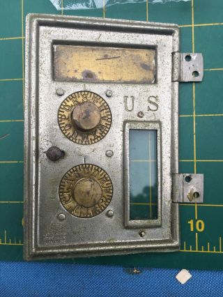 12 Antique 1980s USPS Post Office Mailbox vintage Postal door lock 3