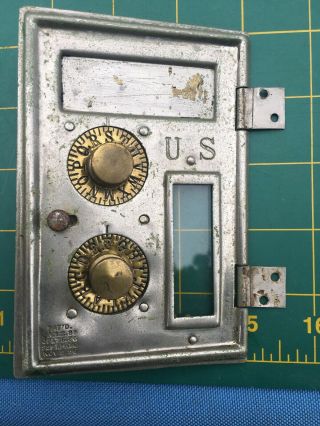 12 Antique 1980s USPS Post Office Mailbox vintage Postal door lock 4