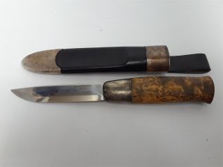 Vintage 925 Silver David Andersen Knife W/ Sterling Sheath Norwegian Norway