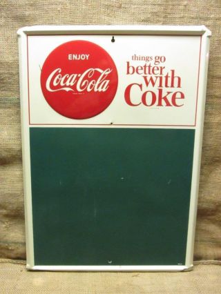 Rare Vintage 1954 Coca - Cola Menu Board Sign Antique Coke Cola Soda Drink 9933