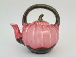Rare Antique Art Nouveau Zsolnay Pecs Majolica Lotus Teapot Milk Sugar Set c1880 3