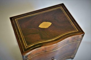 STUNNING ANTIQUE FRENCH NAPOLEON III ROSEWOOD CAVE A LIQUEUR DECANTER BOX c1870s 11