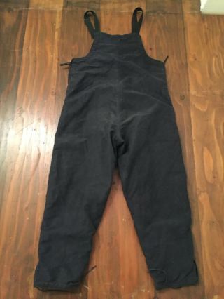 EARLY WWII U.  S NAVY BLUE CANVAS DECK PANTS SIZE LARGE (USN) Rare Vtg 1940’s 6