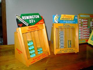 Remington Or Peters Merchandisers 22 Ammo Display Case,  The Small Size 9 " X 9 "