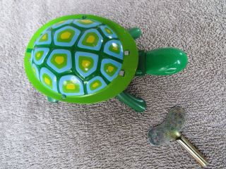 Vintage Wind Up Tortoise / Turtle Litho Tin Toy