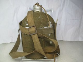 Ww1 Belgian Water Bottle Canteen Aluminum Made Canada All There Unbelievable