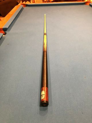BRUNSWICK PROFESSIONAL WILLIE HOPPE Vtge Antique Pool Cue 20 Ounce Two Piece 4