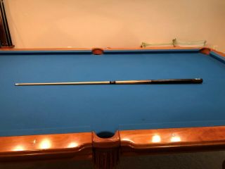 BRUNSWICK PROFESSIONAL WILLIE HOPPE Vtge Antique Pool Cue 20 Ounce Two Piece 6