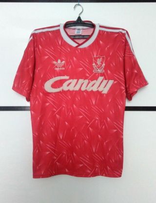 Liverpool 1989 - 1991 Home Football Shirt Jersey Adidas Rare Vintage Size M