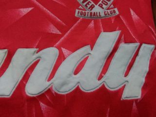 Liverpool 1989 - 1991 Home Football Shirt Jersey Adidas Rare Vintage size M 7