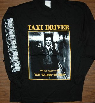 Vintage Taxi Driver Long Sleeve T - Shirt - You Talkin 