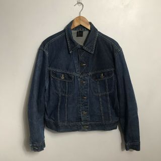1950s Lee 101 - J Denim Jacket - Rare Red Label - Sanforized Cotton L/xl - 44