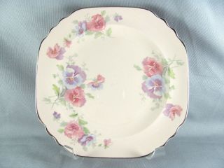 Limoges The Pansey Peach Glo Dinnerware,  28pc,  Service for 4,  peche,  pansy,  vtg 4
