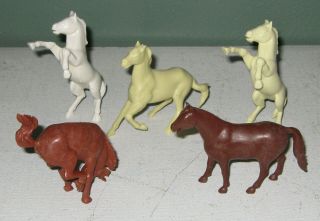 Marx 1950s Roy Rogers Rodeo Ranch 60mm Horses