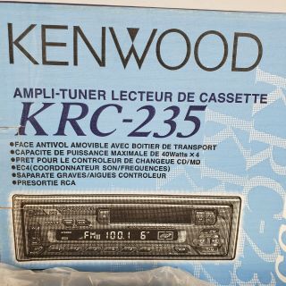 Kenwood KRC - 235 Vintage Car Single Din Cassette Deck Stereo Radio 3