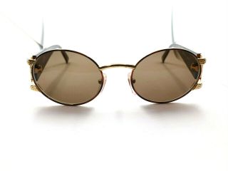 Gianni Versace Mod.  S60 Col.  14L Gold Brown Vintage Sunglasses Migos Medusa 4