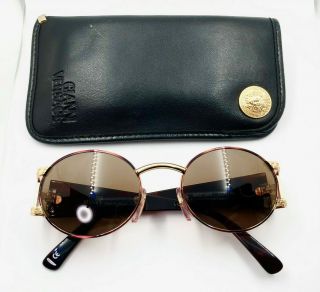 Gianni Versace Mod.  S60 Col.  14L Gold Brown Vintage Sunglasses Migos Medusa 8