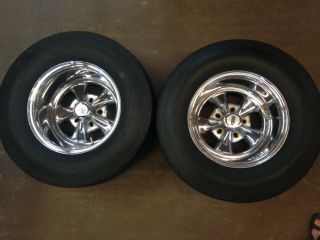 Cragar Vintage Chrome Mag Wheels Set Of 2 / Rim 14x10 Fits Gm 1970 