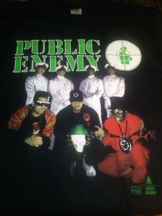 Vintage Public Enemy T Shirt Apocalypse 1991 Mens Large 90s Hip Hop Rap Tee Rare