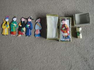Chinese Christmas Tree Decorations? - 1 Box - 1 Box Containing 5,  Japanese Doll