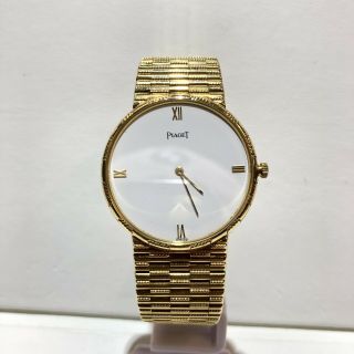 Piaget 8065 G 18k Yellow Gold Men’s Watch Rare