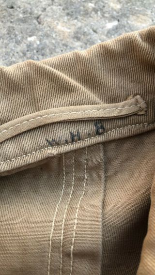 Pre - WWII WW2 NAMED Army Officer ' s Uniform Jacket and Breeches Khaki Full Colonel 5