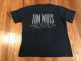 1987 Tom Waits “Going To The Top” vintage t - shirt Rare 80s Tour Band 5