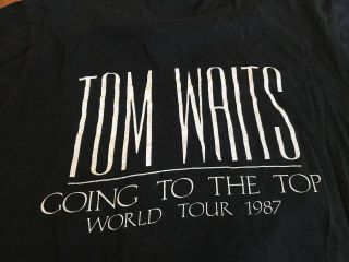 1987 Tom Waits “Going To The Top” vintage t - shirt Rare 80s Tour Band 6