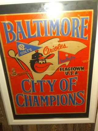 Vintage Orioles Memorial Stadium Sign Baseball Baltimore
