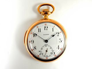 Rare Swiss 14K Solid Gold 1/4 Repeater Magnenat - LeCoultre Pocket Watch 4