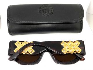 Gianni Versace Mod.  420/D Col.  900 Vintage Sonnennrille / Sunglasses Case Migos 3